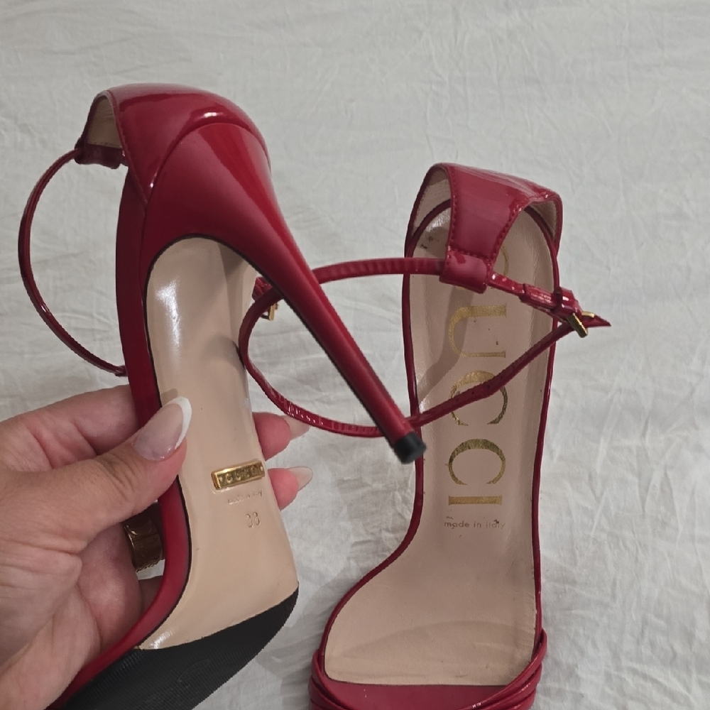 Gucci Women's Cherry Red High Heels - Picture 2 of 4